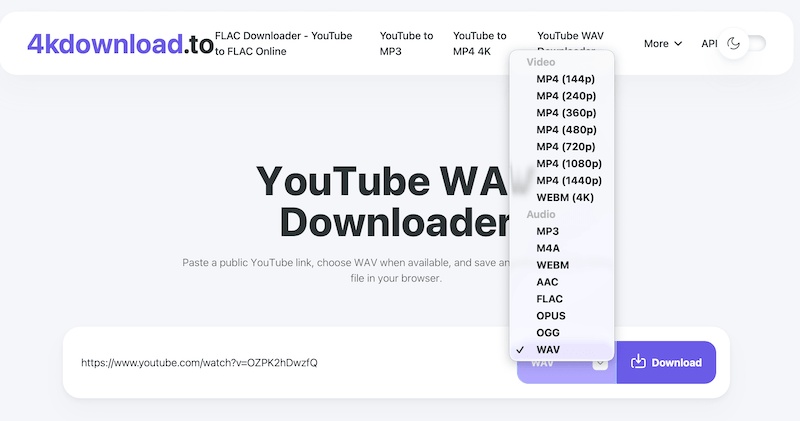 Interface do 4KDownload
