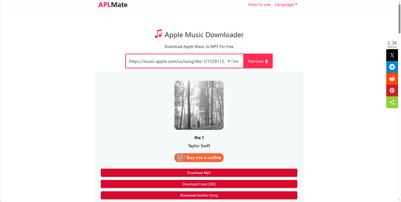 APLMate Apple Music Song Downloader Online