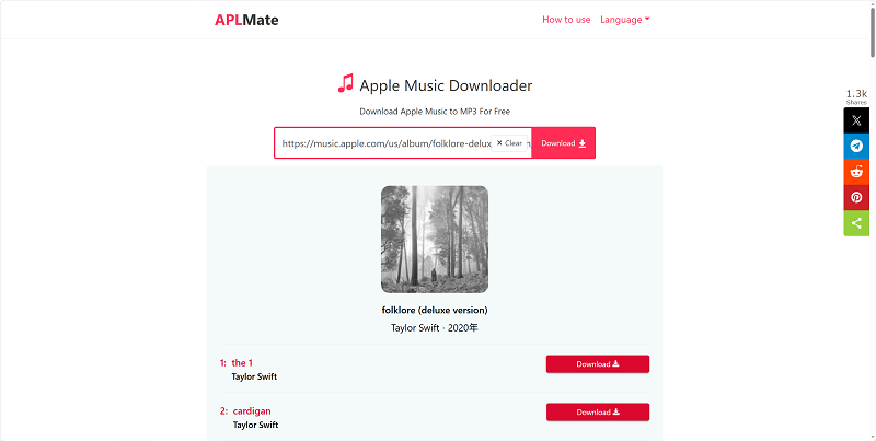 Download the Folklore Album Online on APLMate