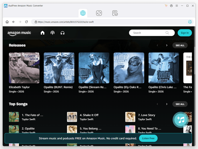 Amazon Music Converter: AudFree