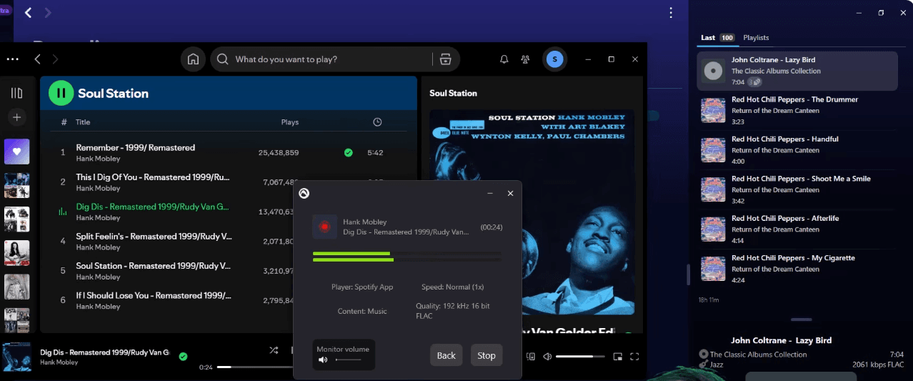 Audials One Recording Deezer Playlist in Real Time