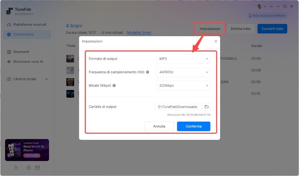 Scegli WAV per scaricare YouTube to WAV