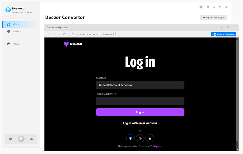 DeeKeep Deezer Music Converter