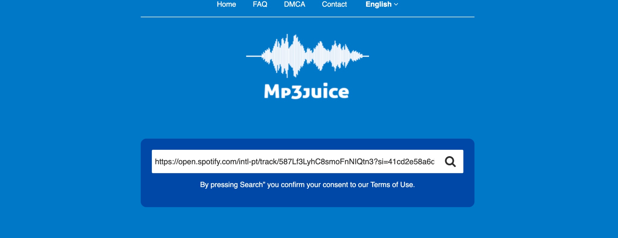 Baixar MP3 do servidor MP3Juice