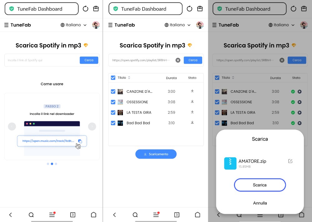 TuneFab Online Spotify Downloader