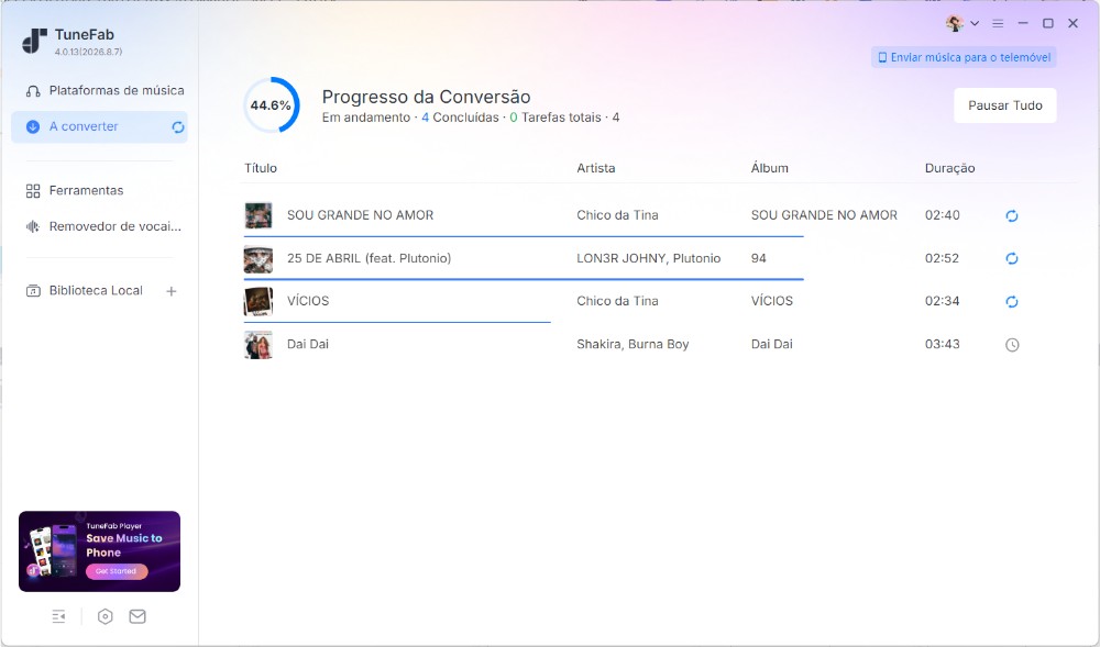 Baixe músicas do Spotify para MP3