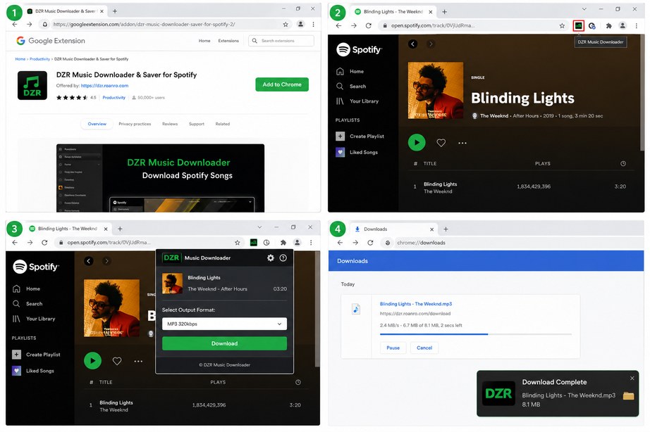 Downloader de música DZR