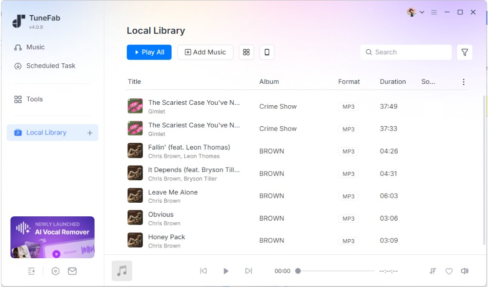 TuneFab Convert Protected AAC to MP3