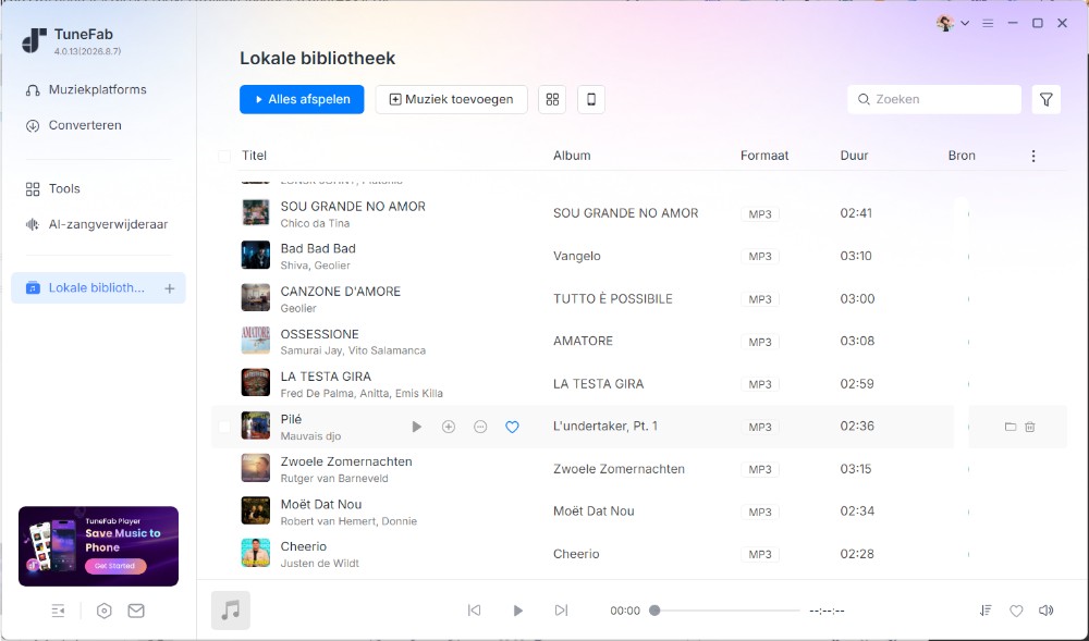 Zoek Spotify download