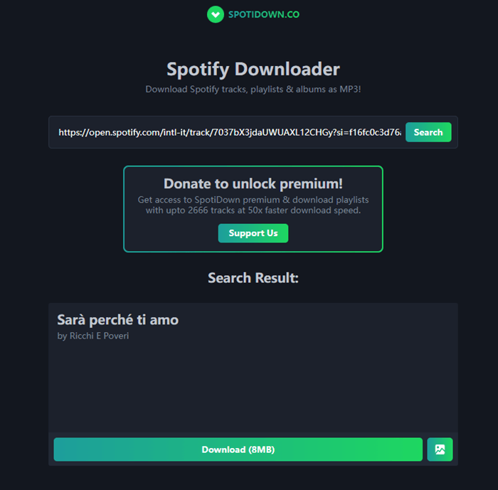 Analizza il risultato della playlist Spotify