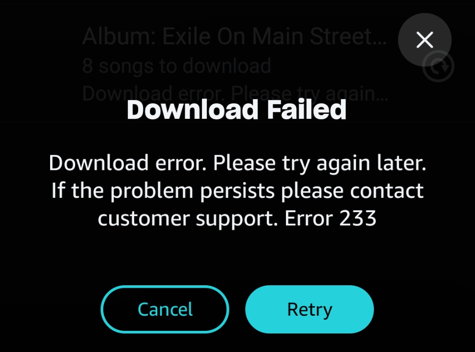 Playlist Download Failed