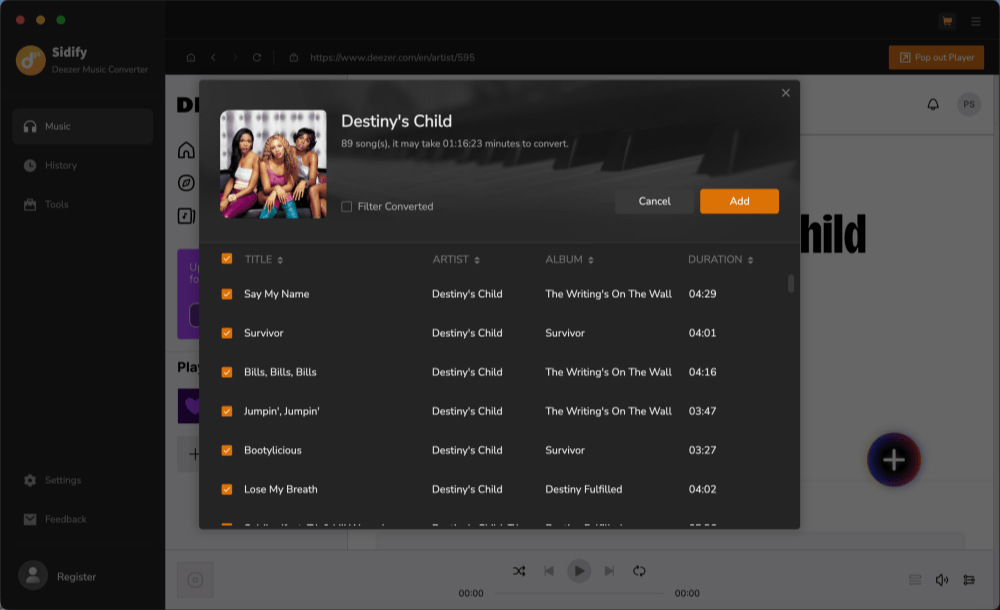 Sidify Deezer Music Converter