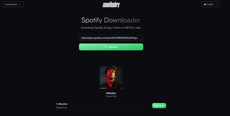 Convert Spotify to MP3 with Soundloaders