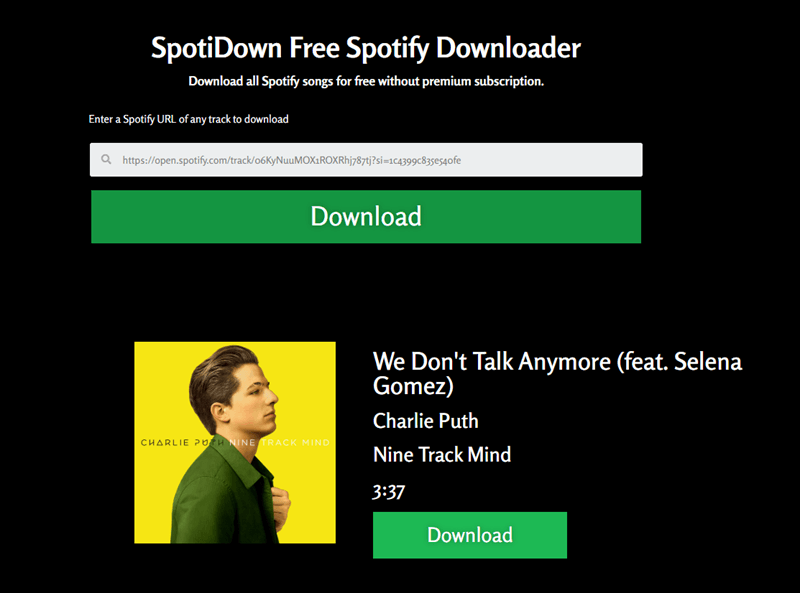 Convert Spotify to MP3 with SpotiDown Online