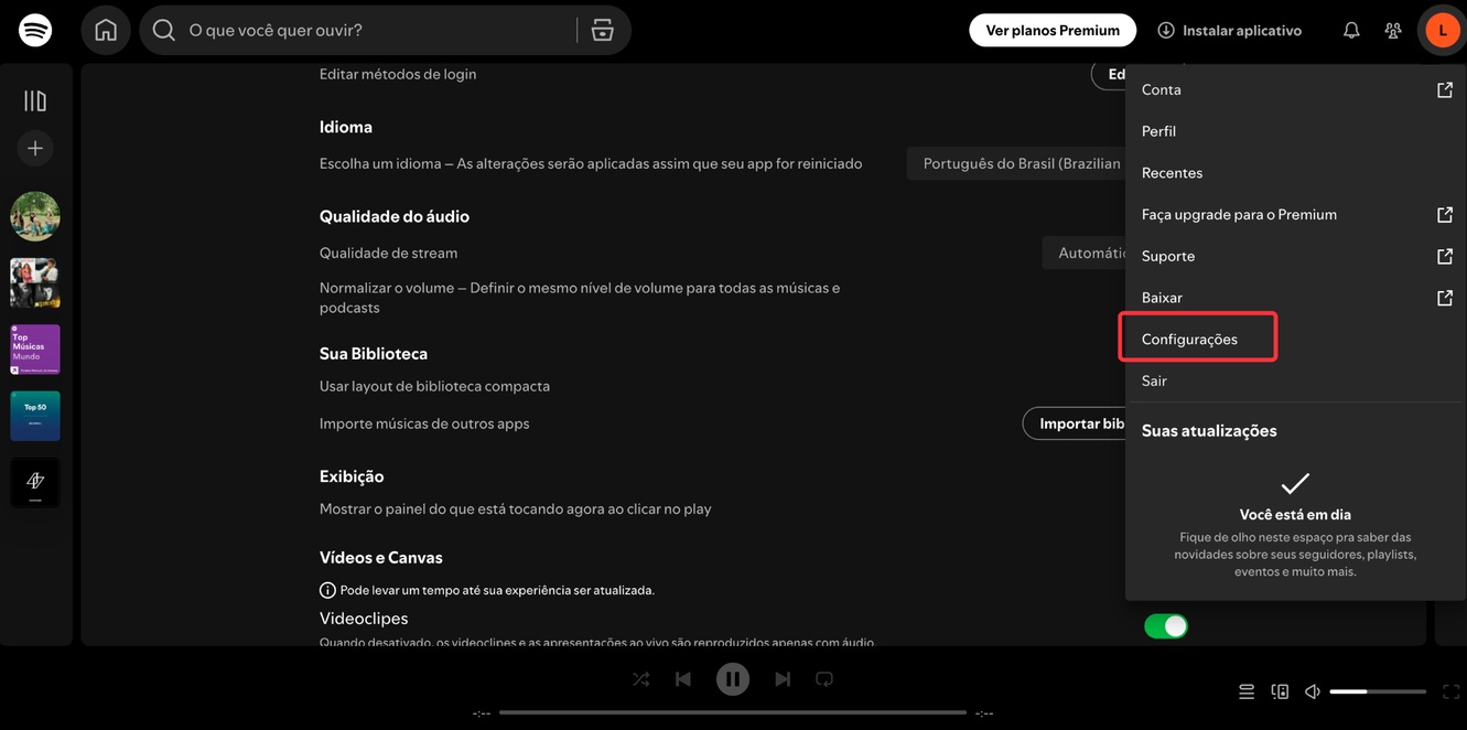 Adicionar fonte local ao Spotify