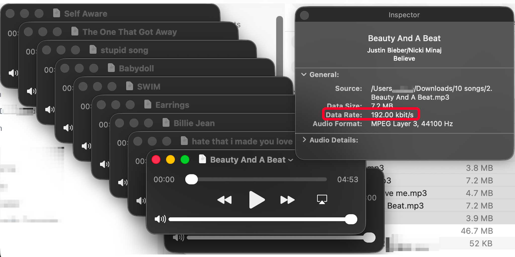 Spotify-downloader showing parsed Spotify playlist tracks during our July 2026 test