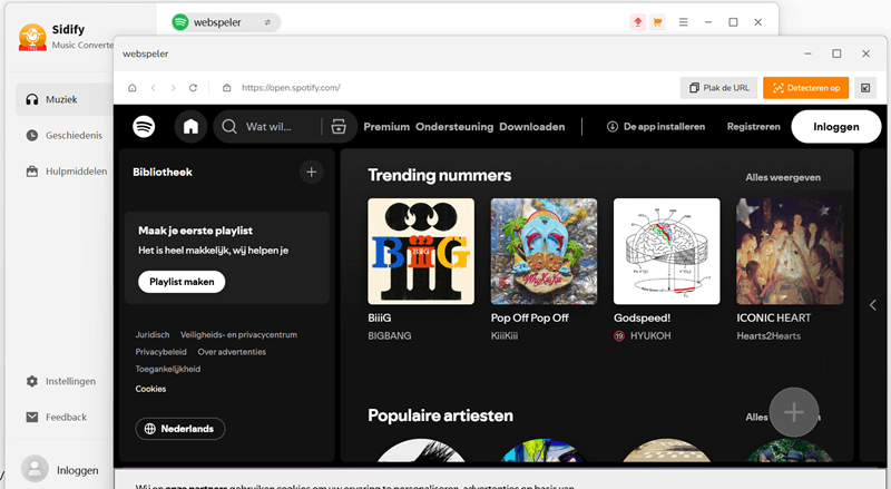 Sidify-interface