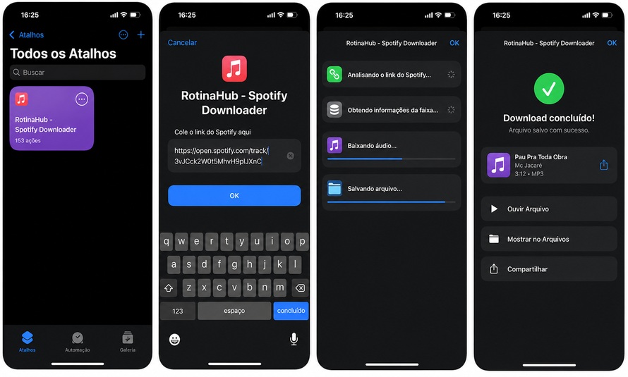 Downloader de lista de reprodução do RoutineHub Spotify