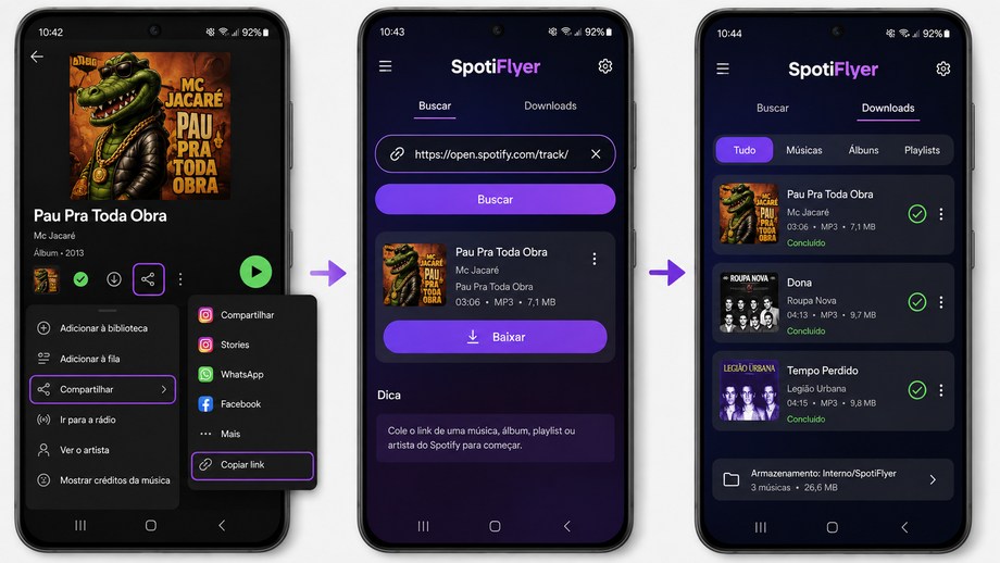 Interface do Mod APK do SpotiFlyer