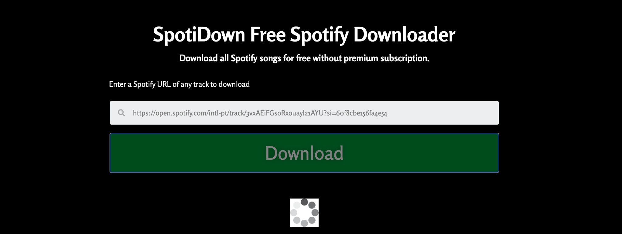 Spotidown — бесплатный загрузчик Spotify