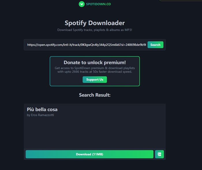 Pagina Download Spotify Downloader