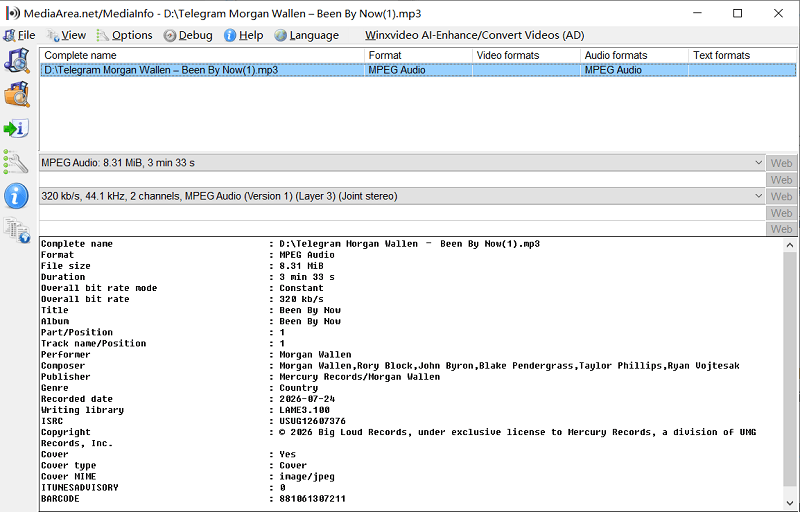 Telegram Bot Deezer Download MediaInfo Check