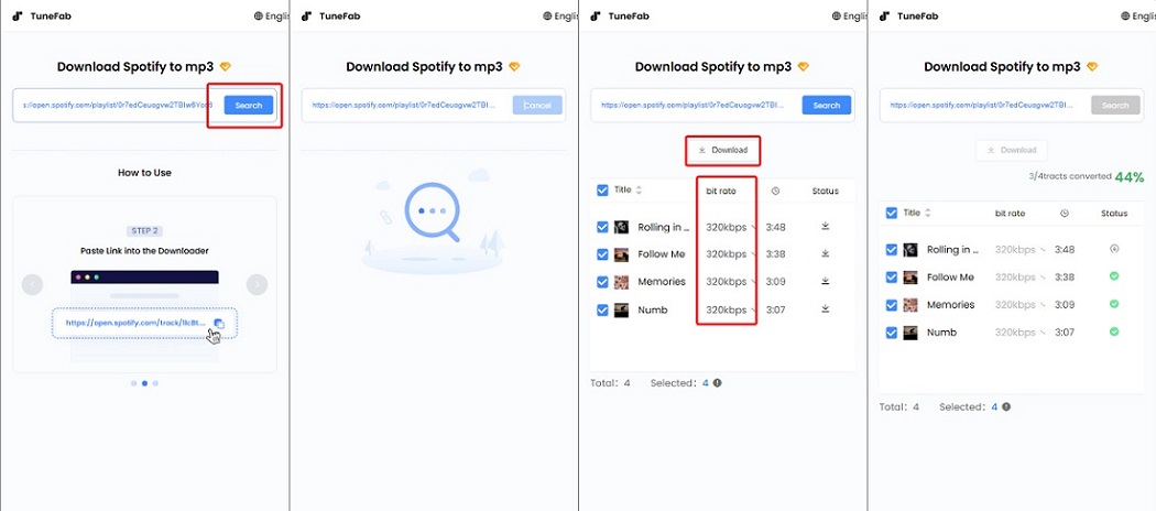 TuneFab Online Spotify Downloader